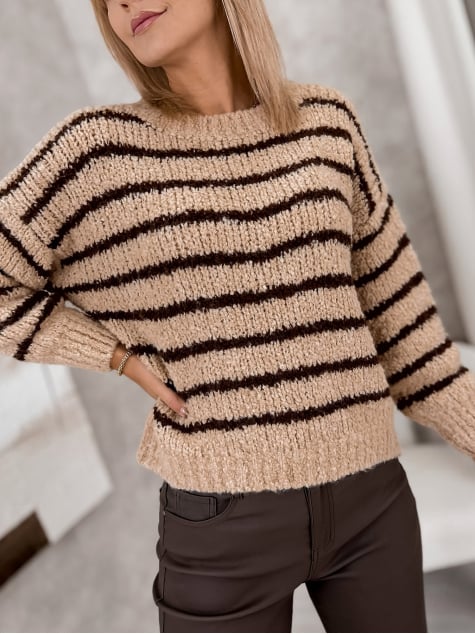 SWETER SATORI KARMELOWY