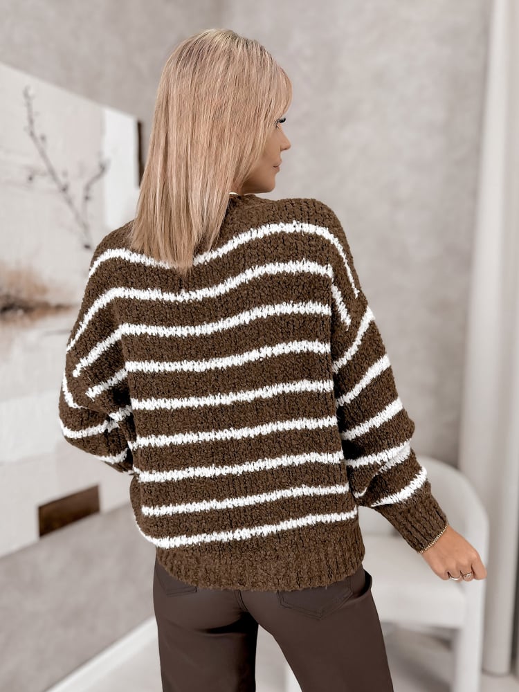 SWETER SATORI BRĄZOWY