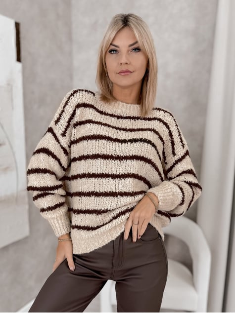 SWETER SATORI BEŻOWY