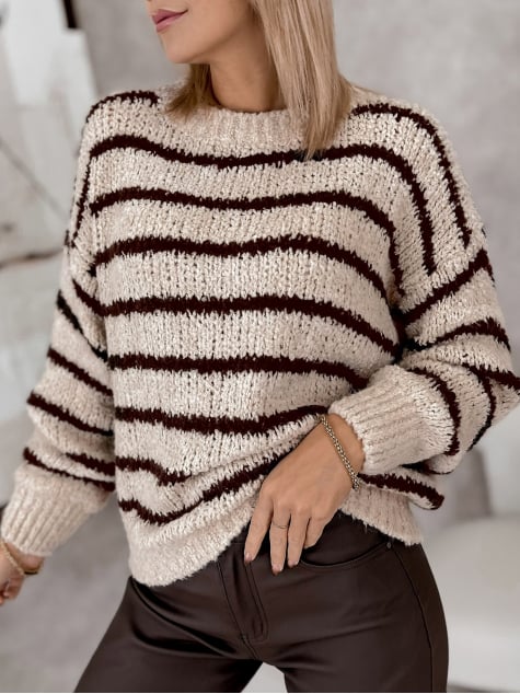 SWETER SATORI BEŻOWY