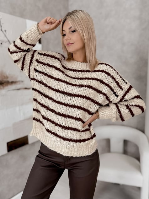 SWETER SATORI BEŻOWY