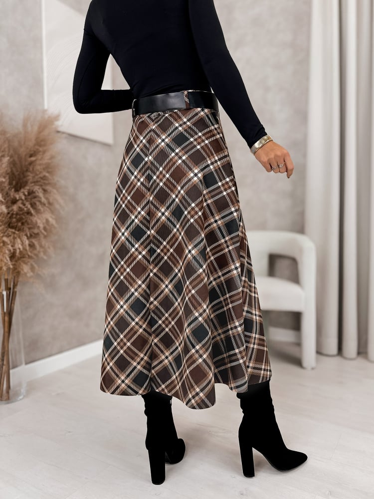 SPÓDNICA ETHNE BRĄZOWA