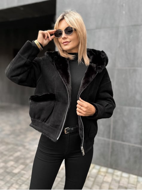 KURTKA EADIRA DWUSTRONNA CZARNA