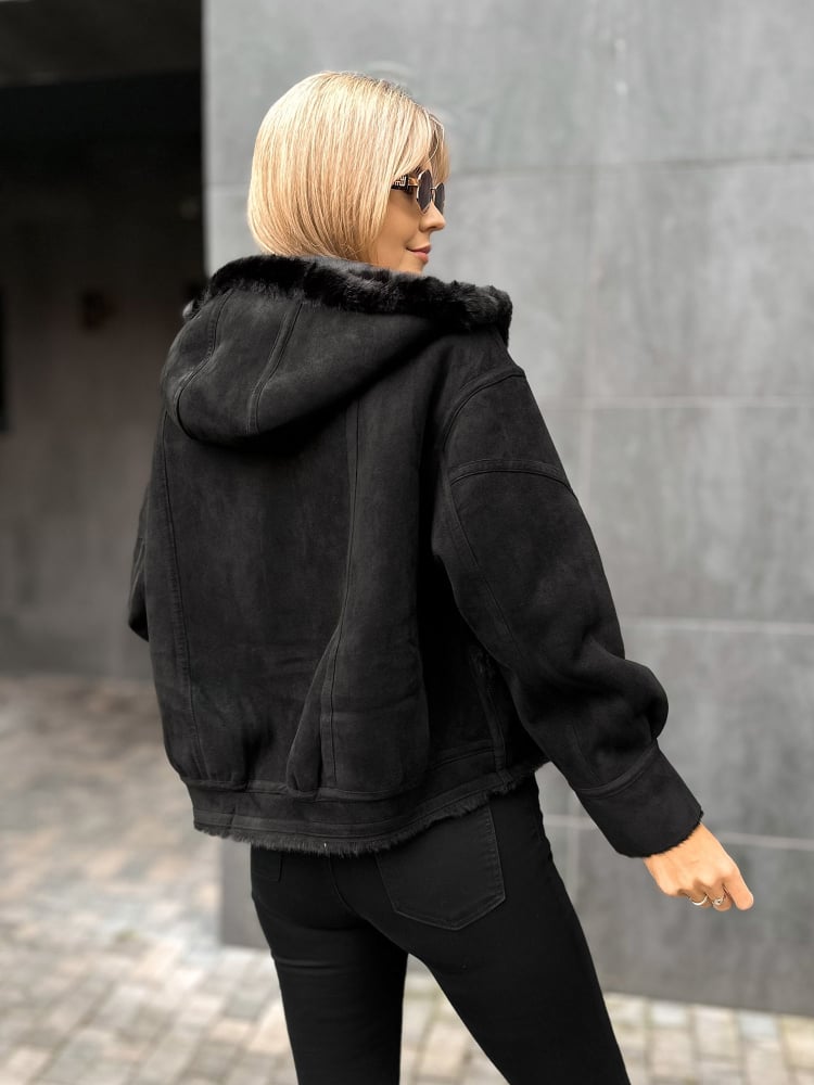 KURTKA EADIRA DWUSTRONNA CZARNA