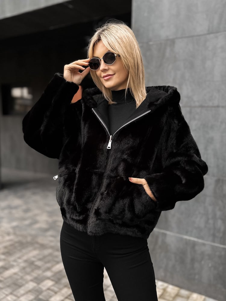 KURTKA EADIRA DWUSTRONNA CZARNA