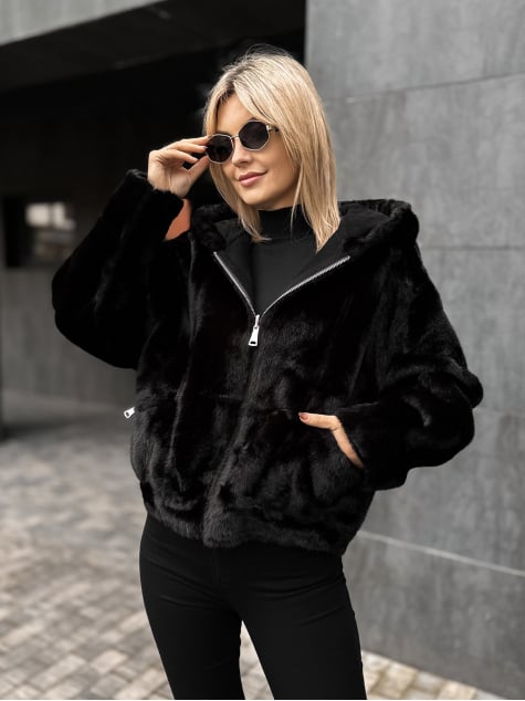 KURTKA EADIRA DWUSTRONNA CZARNA