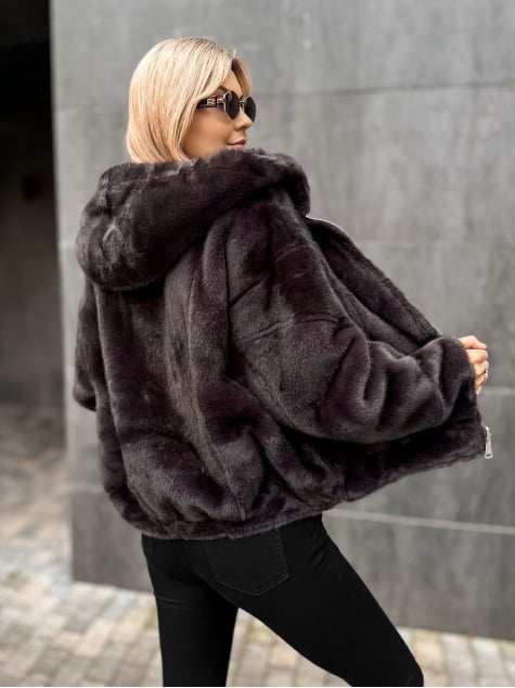 KURTKA EADIRA DWUSTRONNA CIEMNOSZARA