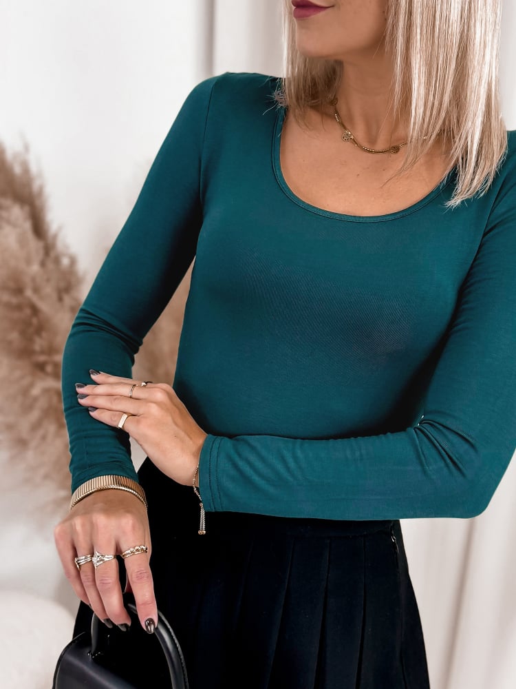 BLUZKA NURGA TURKUSOWA