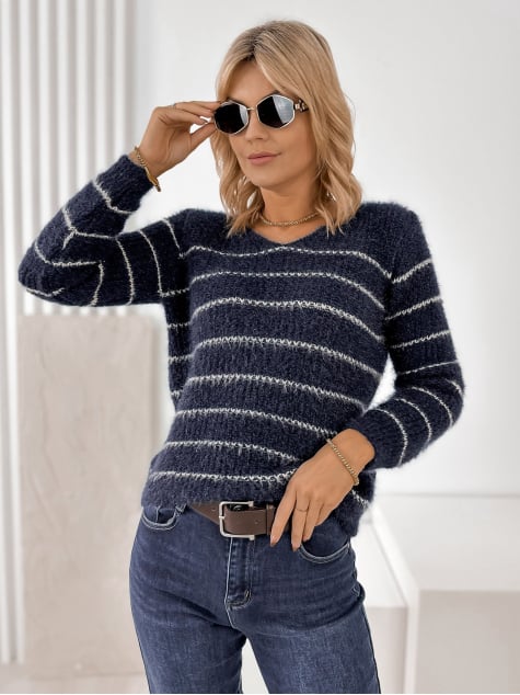 SWETER NESTA GRANATOWY