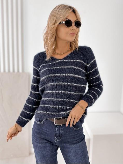 SWETER NESTA GRANATOWY