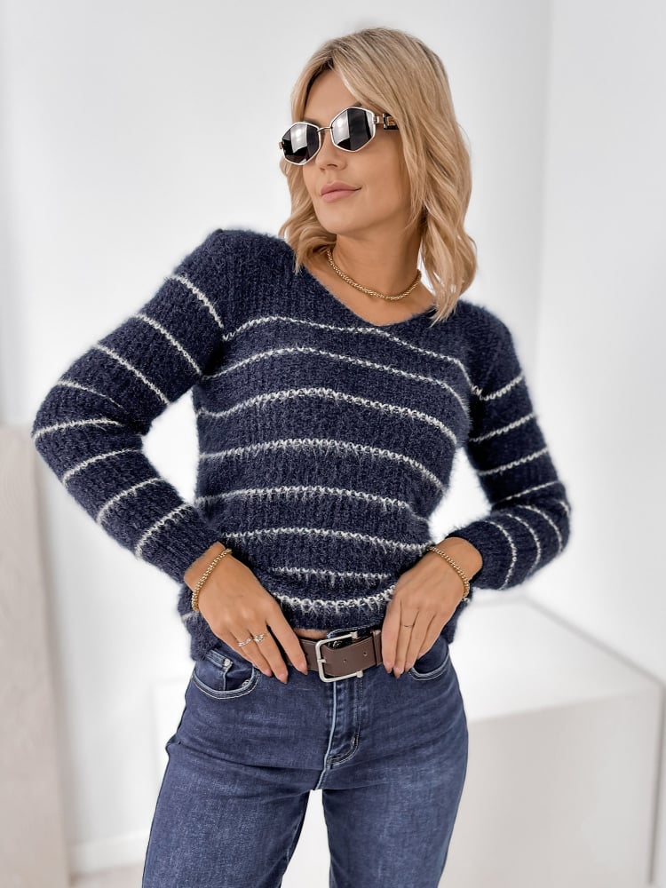 SWETER NESTA GRANATOWY