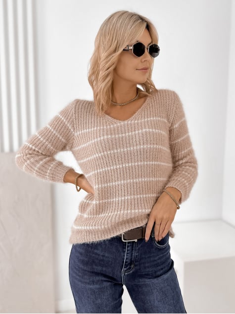 SWETER NESTA BEŻOWY