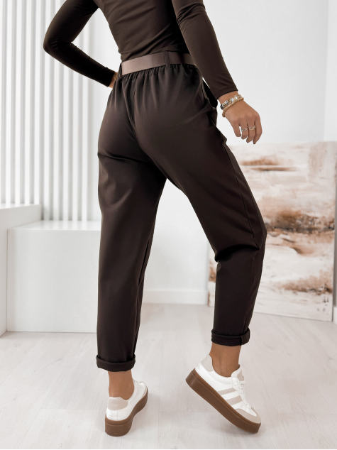 SPODNIE SERAFINE CIEMNOBRĄZOWE