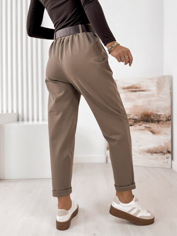 SPODNIE SERAFINE CIEMNOBEŻOWE