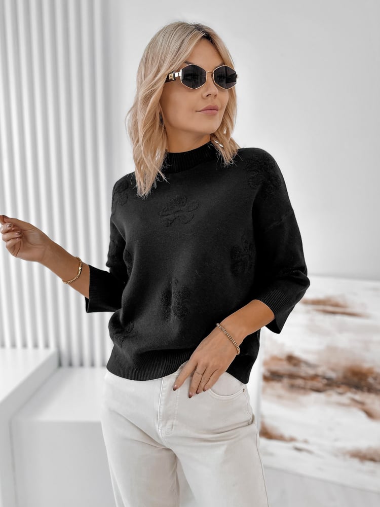 SWETER SELDEN CZARNY