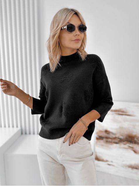 SWETER SELDEN CZARNY