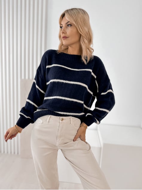 SWETER ASHBURY GRANATOWY