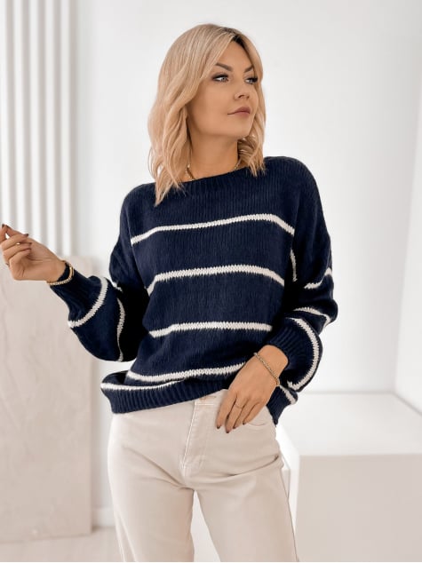 SWETER ASHBURY GRANATOWY