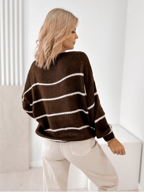 SWETER ASHBURY BRĄZOWY