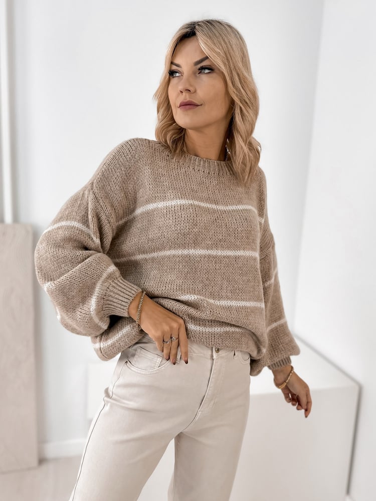 SWETER ASHBURY BEŻOWY