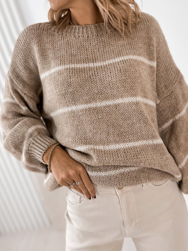 SWETER ASHBURY BEŻOWY