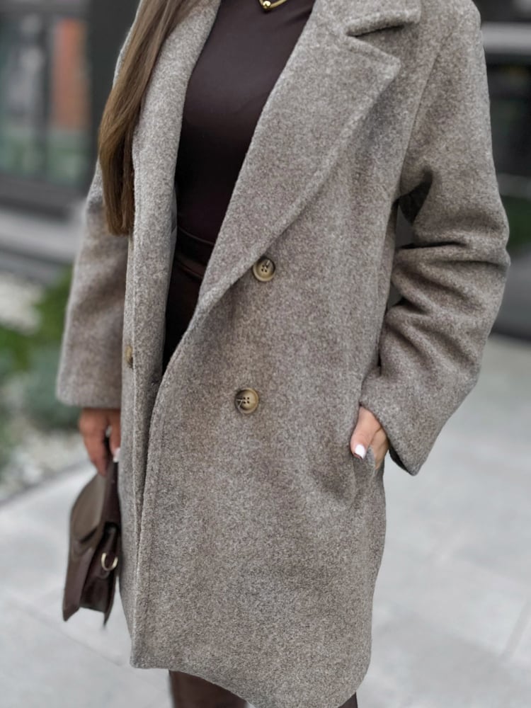 PŁASZCZ DECKARD CIEMNOBEŻOWY