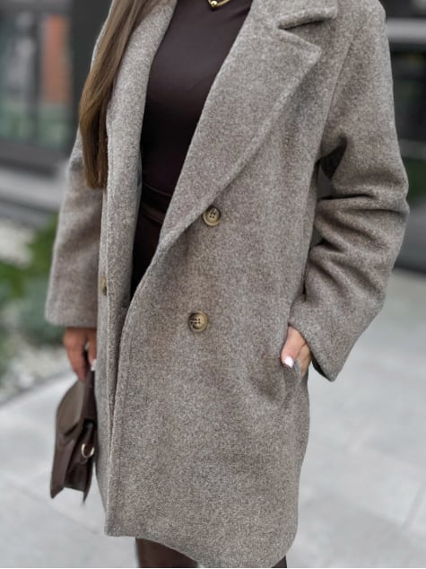 PŁASZCZ DECKARD CIEMNOBEŻOWY