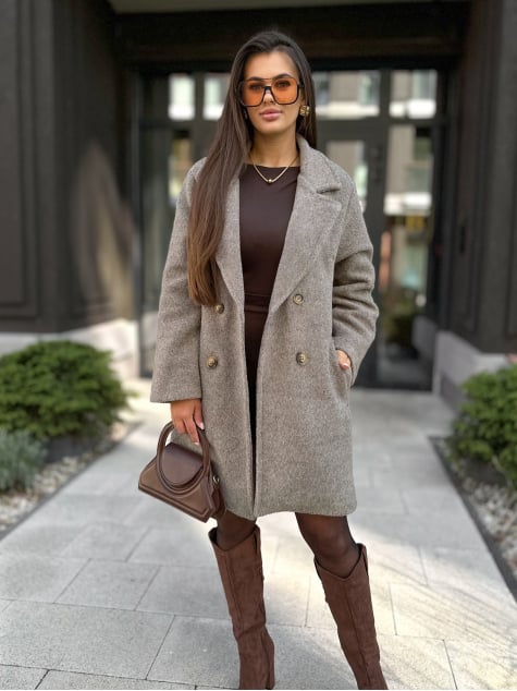 PŁASZCZ DECKARD CIEMNOBEŻOWY