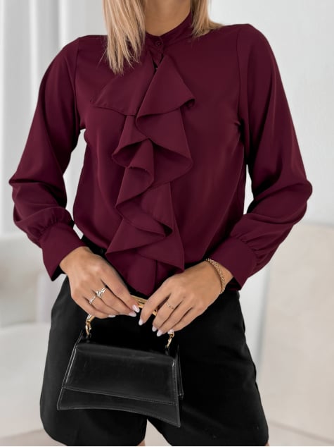 KOSZULA ROSEMERE BORDOWA