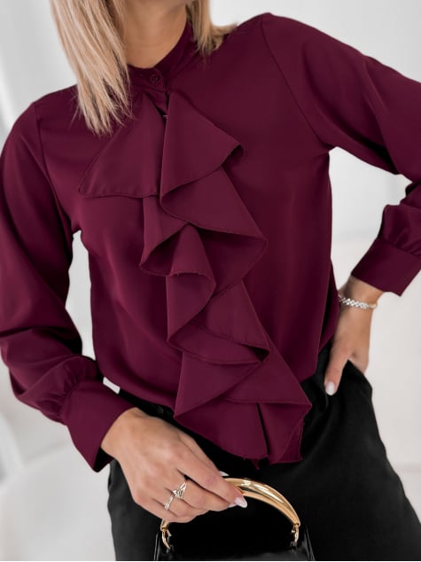 KOSZULA ROSEMERE BORDOWA