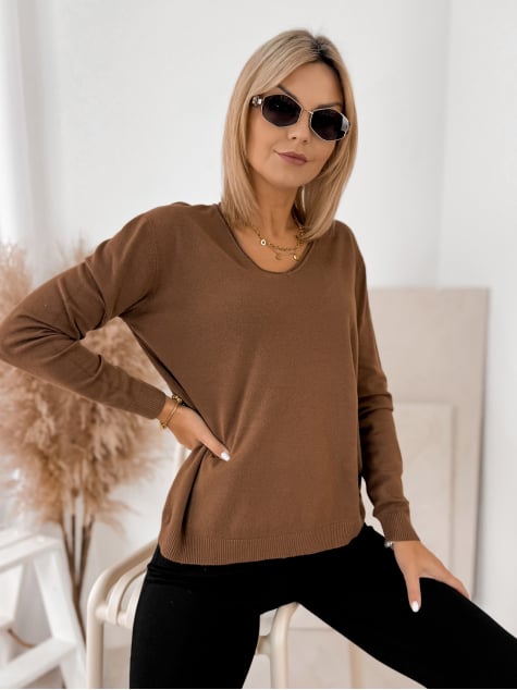 SWETER ARTEMIS BRĄZOWY