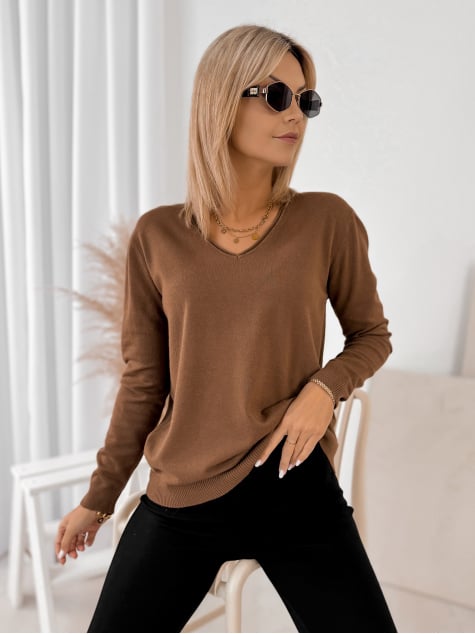 SWETER ARTEMIS BRĄZOWY