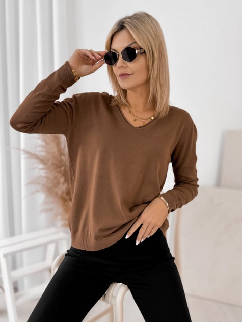 SWETER ARTEMIS BRĄZOWY