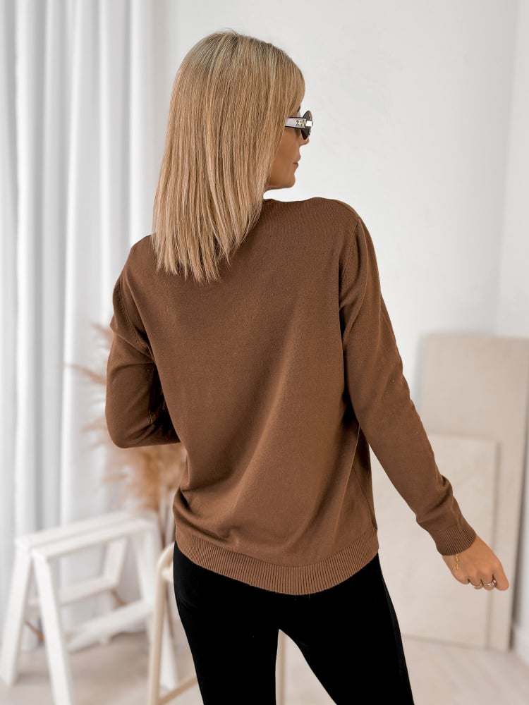 SWETER ARTEMIS BRĄZOWY