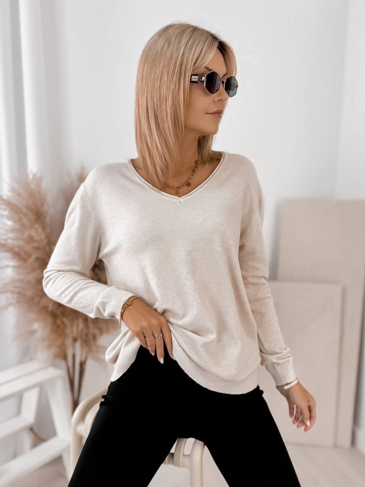 SWETER ARTEMIS BEŻOWY