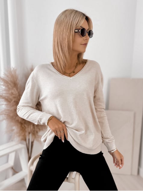 SWETER ARTEMIS BEŻOWY