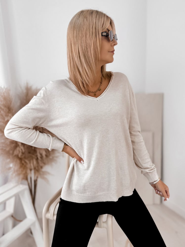 SWETER ARTEMIS BEŻOWY