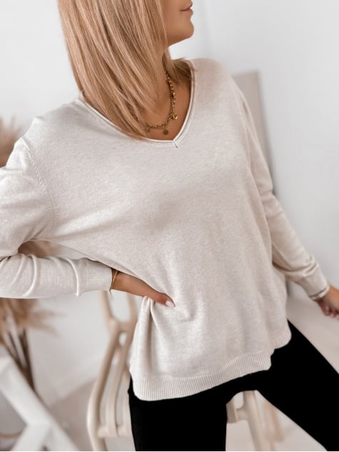 SWETER ARTEMIS BEŻOWY