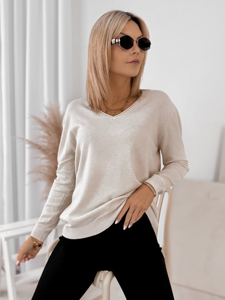SWETER ARTEMIS BEŻOWY
