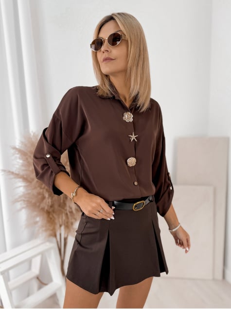 KOSZULA WILKINS BRĄZOWA