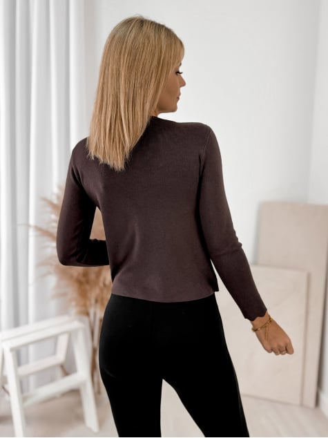 SWETER LOXLEY BRĄZOWY