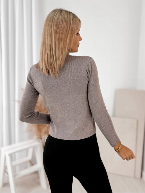 SWETER LOXLEY CIEMNOBEŻOWY