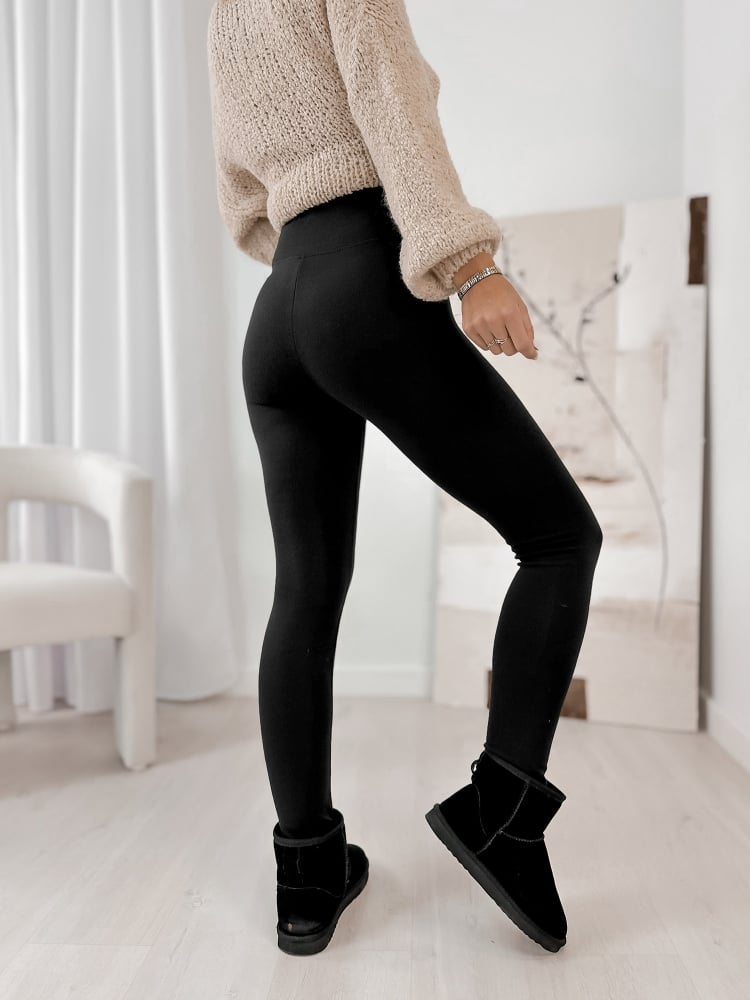 LEGGINSY OCIEPLANE ANSELMO CZARNE
