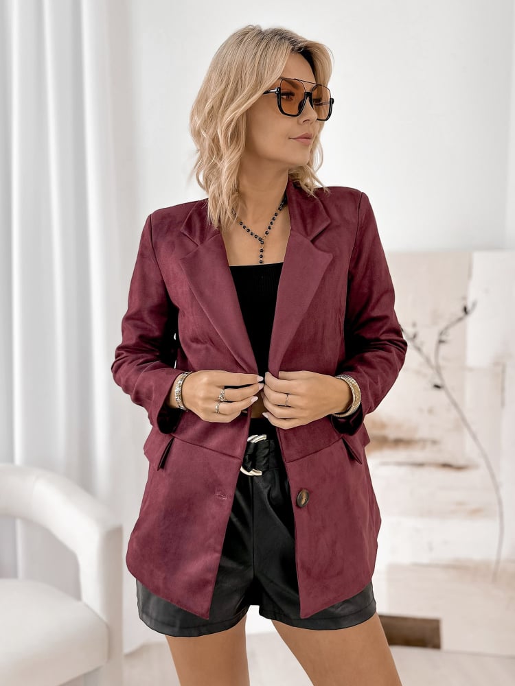 ŻAKIET REMEDIOS BORDOWY