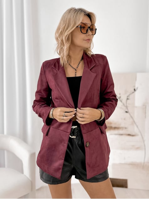 ŻAKIET REMEDIOS BORDOWY