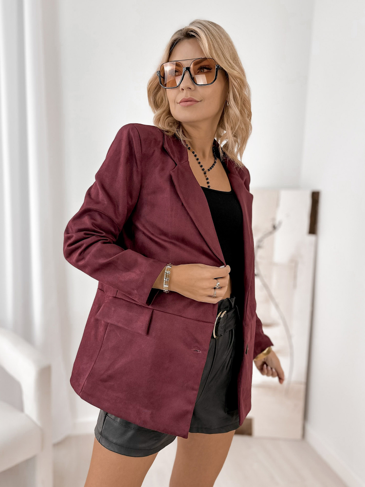 ŻAKIET REMEDIOS BORDOWY