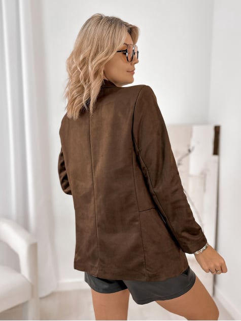 ŻAKIET REMEDIOS BRĄZOWY