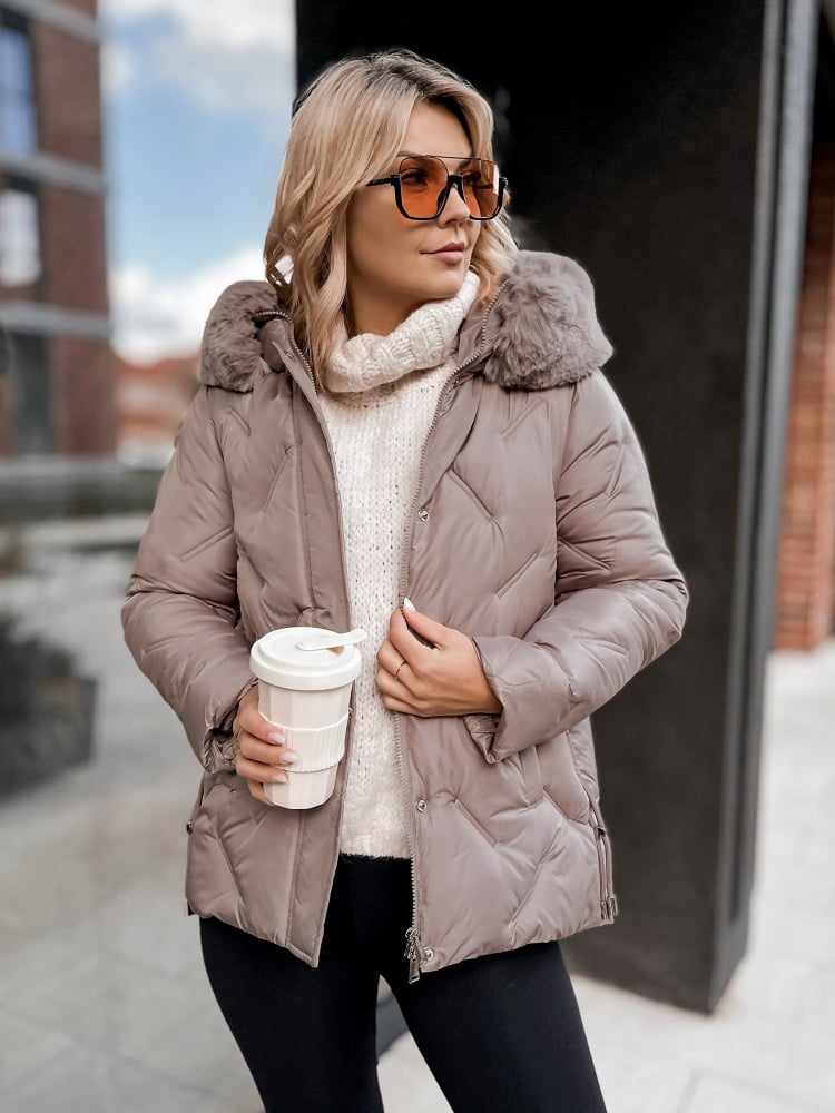 KURTKA BENONI CIEMNOBEŻOWA