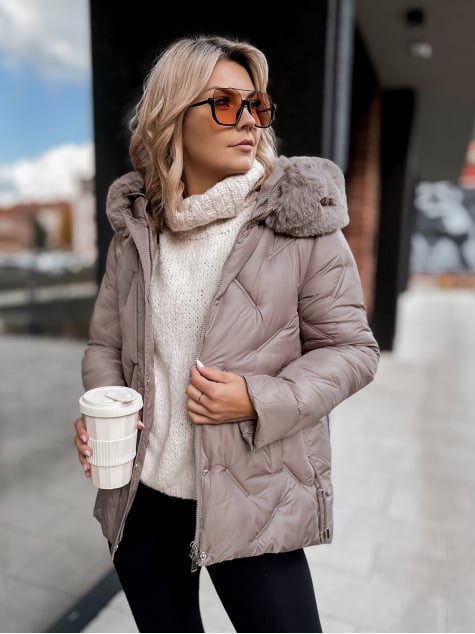 KURTKA BENONI CIEMNOBEŻOWA