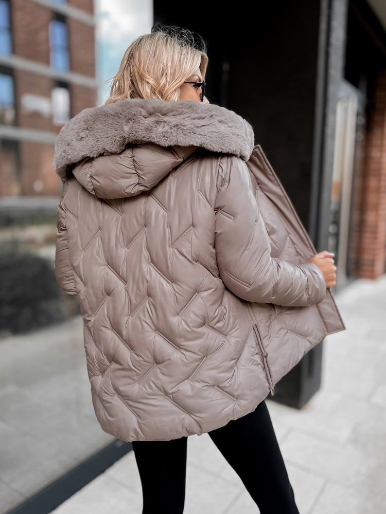 KURTKA BENONI CIEMNOBEŻOWA